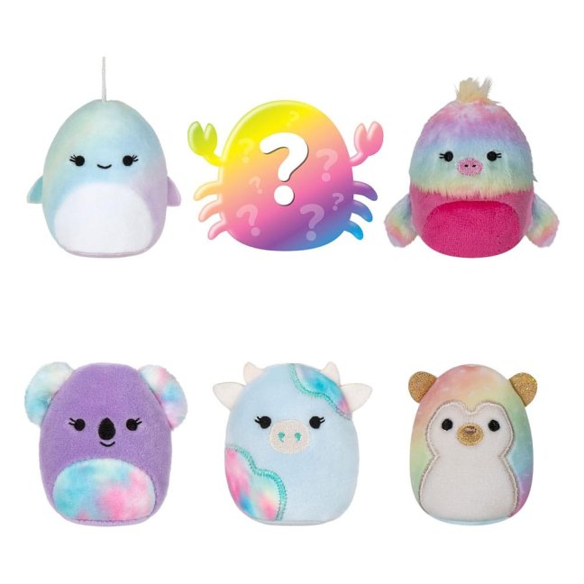 Squishville Mini Squishmallows Plush Figurky 6-Pack Fun & Fabulous Squad 5 cm
