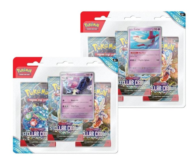 Pokémon TCG (SV07) Stellar Crown 3-Blister Booster