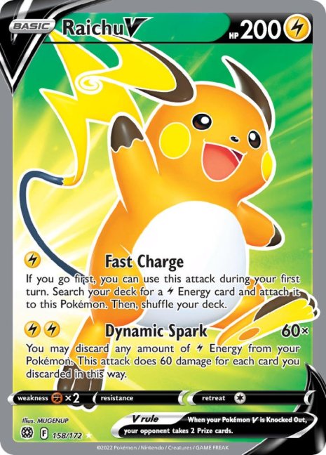 Raichu V (BRS 158) - Stav: Near Mint