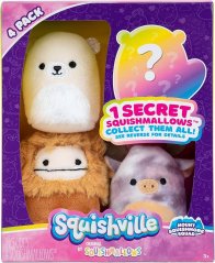Squishville Mini Squishmallows Plush Figurky 4-Pack 5 cm