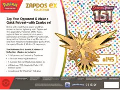 Pokémon TCG: Scarlet & Violet (SV03.5) 151 Zapdos ex Collection