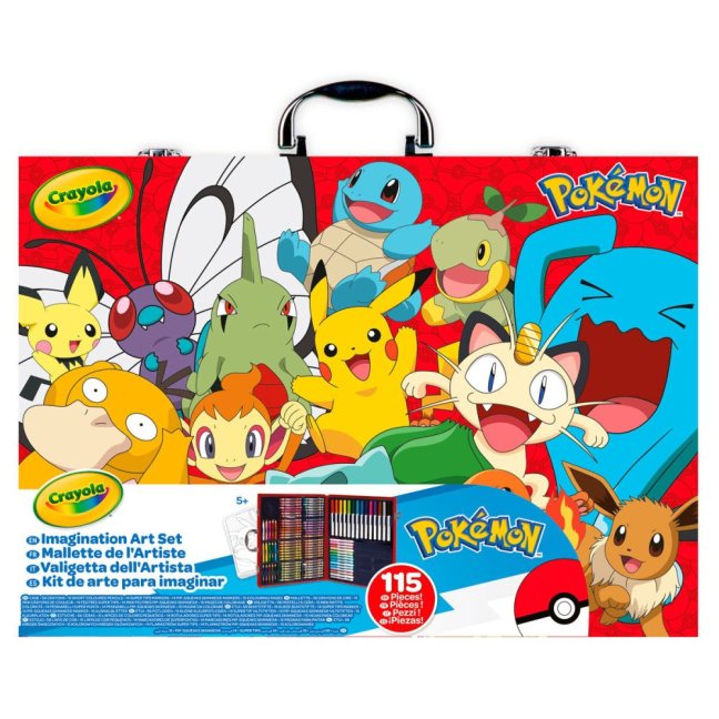 Crayola - Velká umělecká sada v kufříku - Pokémoni