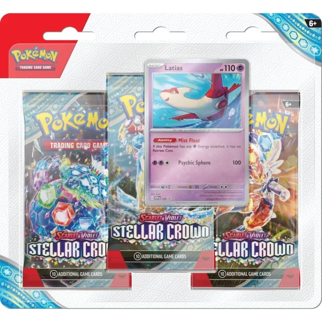 Pokémon TCG (SV07) Stellar Crown 3-Blister Booster