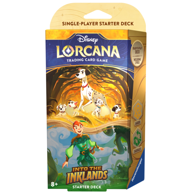 Disney Lorcana - Into the Inklands Starter Deck - Varianta: Pongo a Peter Pan (Amber / Emerald)