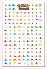 Plakát Pokémon Kanto 151