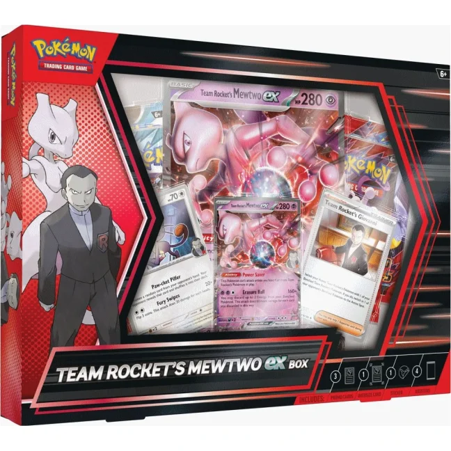 Pokémon TCG Team Rocket's Mewtwo ex Box