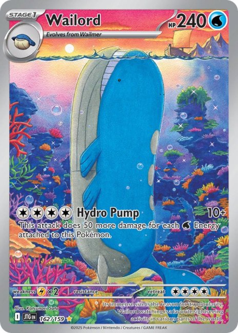 Wailord (JTG 162) - Stav: Near Mint