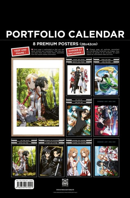 Sword Art Online Kalendář s plakáty 2025 – Anglická verze
