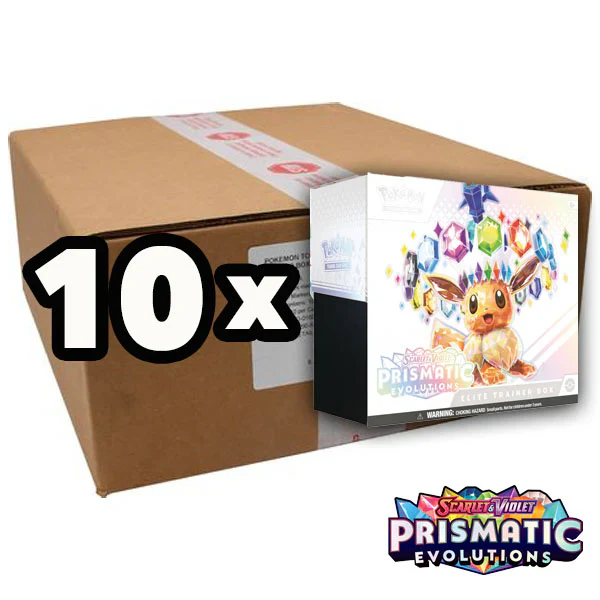 Pokémon TCG Prismatic Evolutions Elite Trainer Box 10 ks Sealed Case