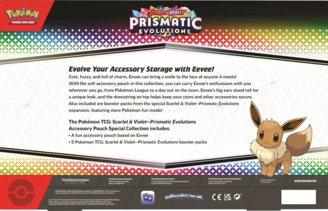 Pokémon TCG (SV8.5) Prismatic Evolutions Accessory Pouch Special Collection - Stav balení: A (Běžný stav)