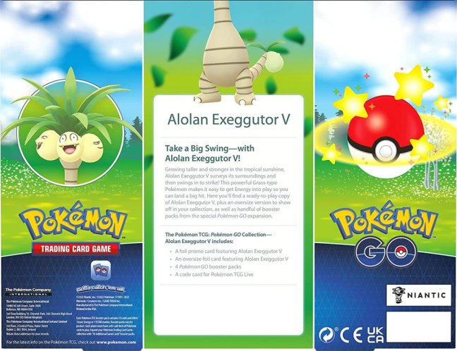 Pokémon TCG Pokémon GO Alolan Exeggutor V Box