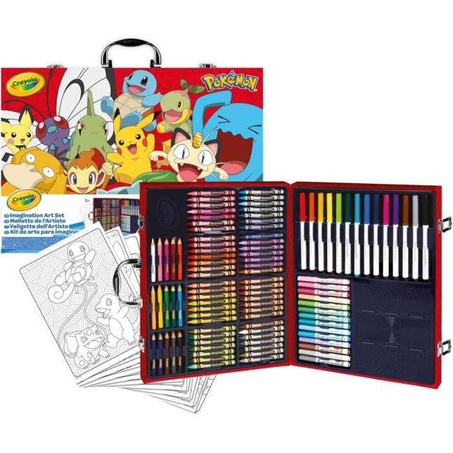 Crayola - Velká umělecká sada v kufříku - Pokémoni