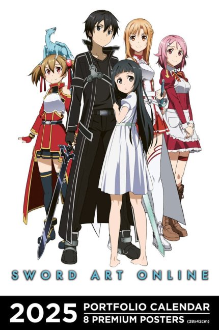 Sword Art Online Kalendář s plakáty 2025 – Anglická verze
