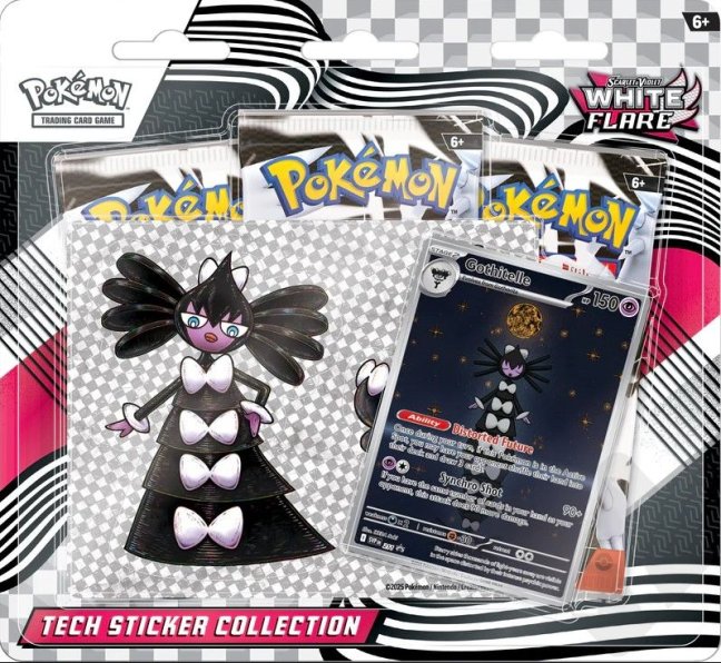 Pokémon TCG (SV10.5) Black Bolt and White Flare Tech Sticker Collection