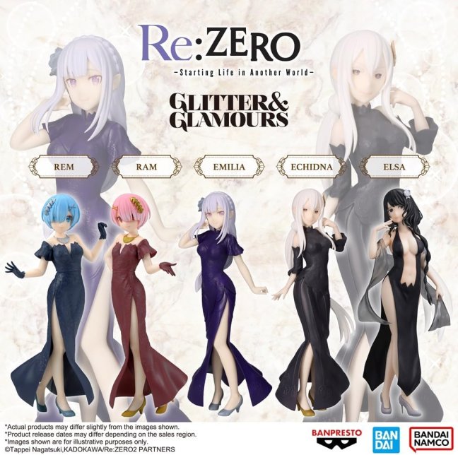 Re: Zero Starting Life in Another World Glitter & Glamours Emilia figurka