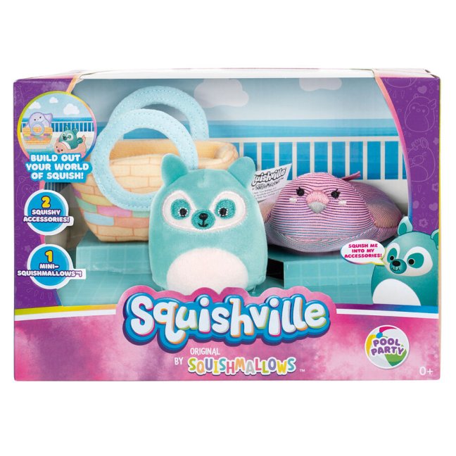 Squishville Mini Squishmallows plyšáček + doplňky 5 cm