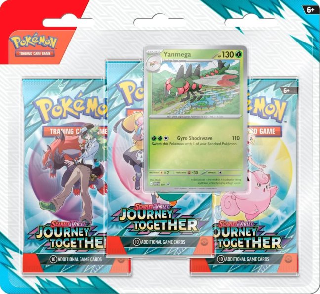 Pokémon TCG Journey Together 3-Blister Booster - Varianta: Scrafty