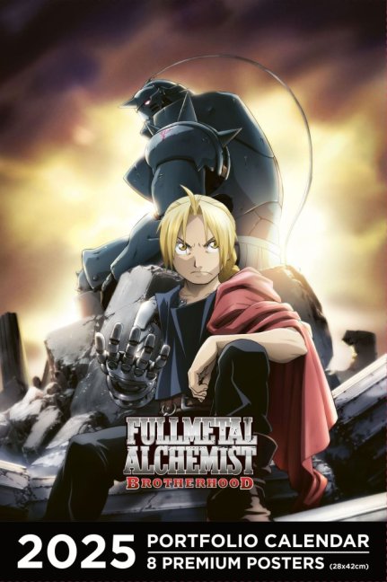Fullmetal Alchemist: Portfolio Kalendář 2025 – Anglická verze