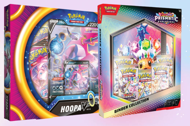 SADA (SV8.5) Prismatic Evolutions Binder Collection + Pokémon TCG Hoopa V Box