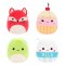 Squishville Mini Squishmallows Plush Figurky 4-Pack D 5 cm