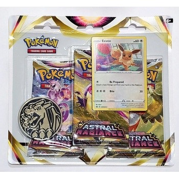 Pokemon TCG Astral Radiance  3-Blister Booster - Varianta: Eevee