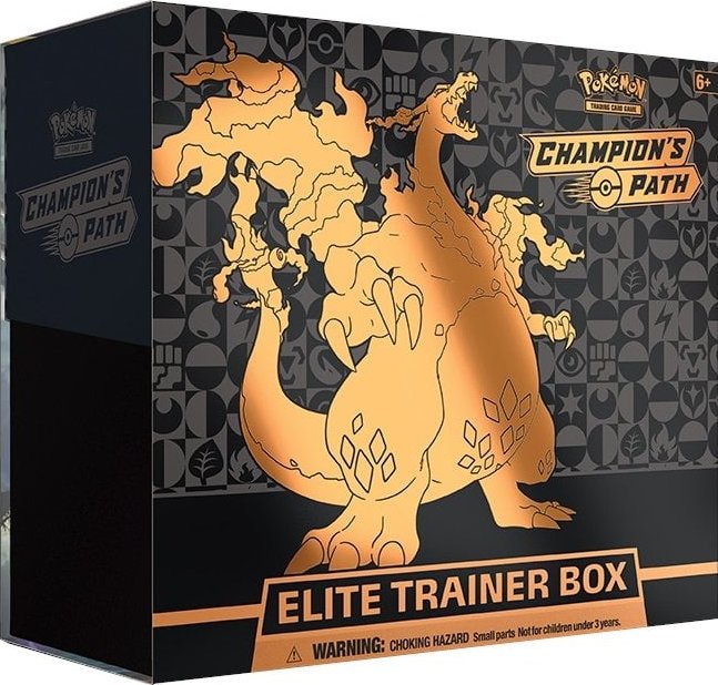 Pokémon TCG Champion's Path Elite Trainer Box - Stav balení: A- (Lehké poškození folie)