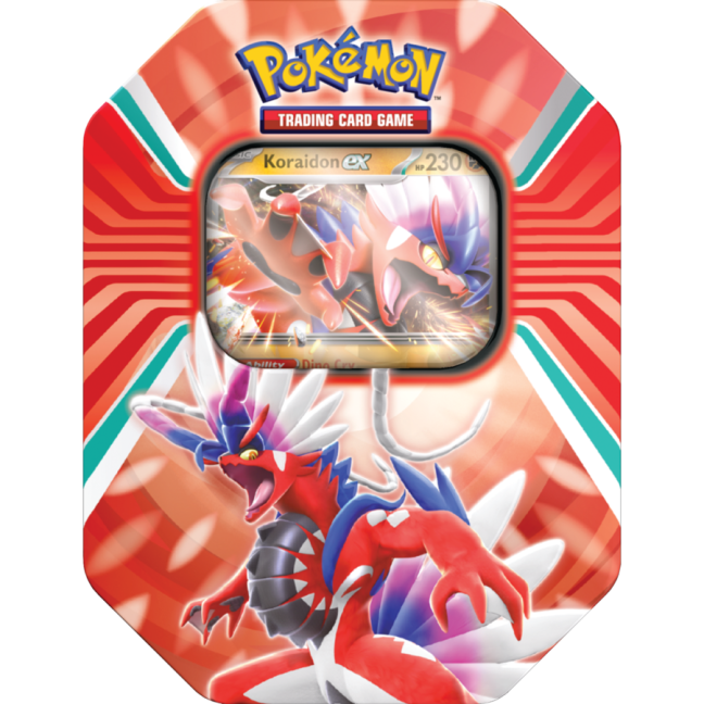 Pokémon TCG (SV02) Scarlet & Violet Paldea Legends Tin - Varianta: Červená